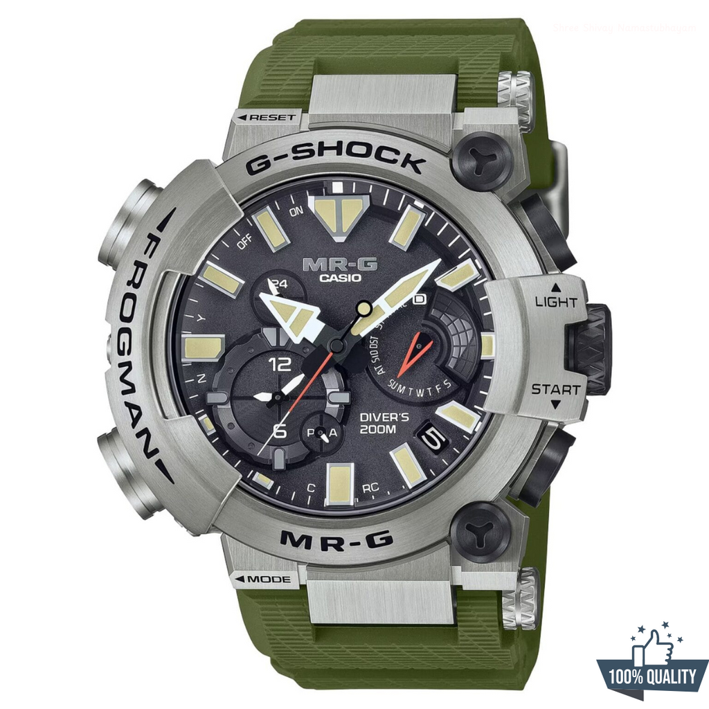YR-11136 CAS-Frogman Green Watch.