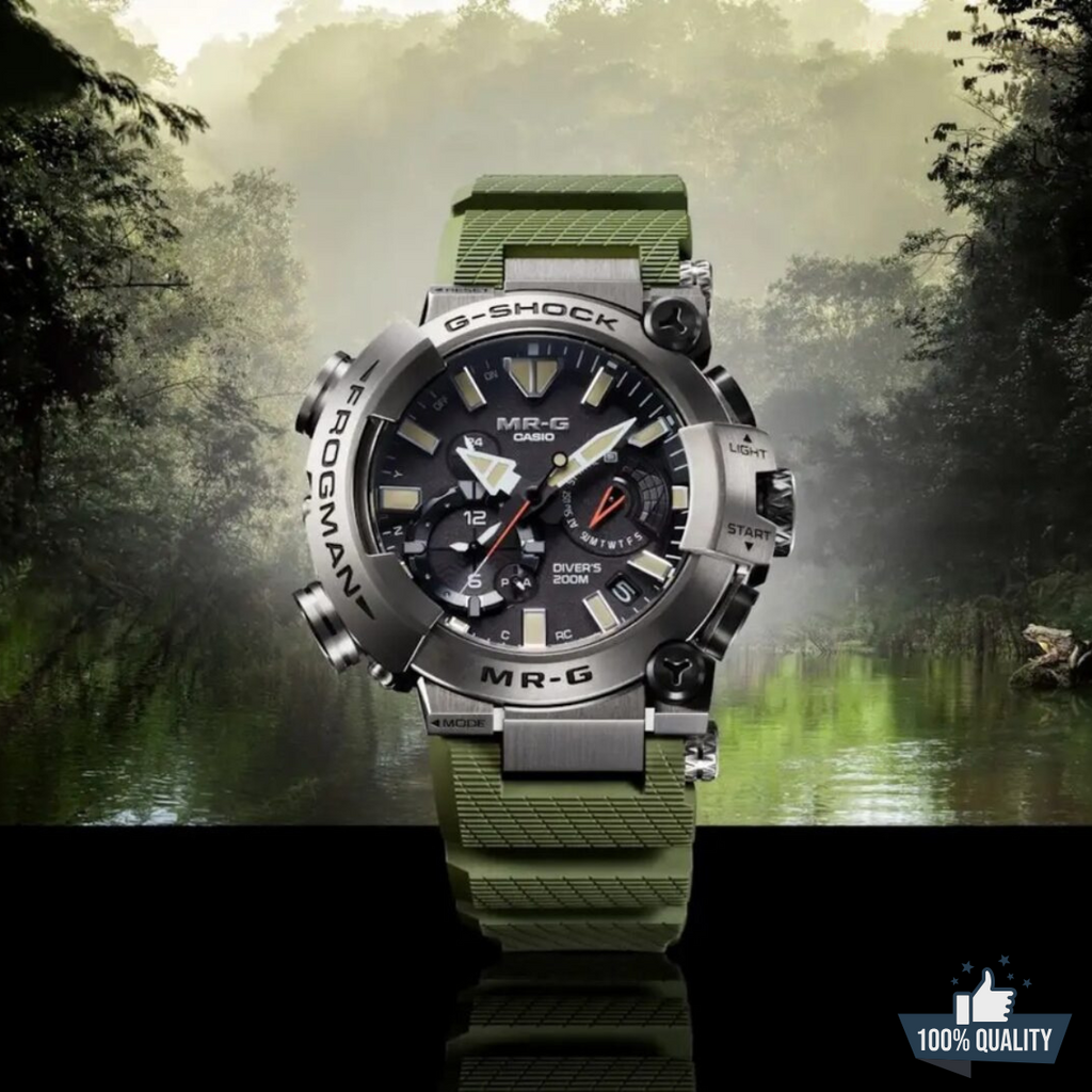 YR-11136 CAS-Frogman Green Watch.