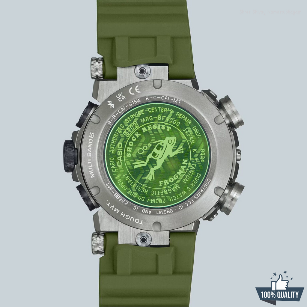 YR-11136 CAS-Frogman Green Watch.