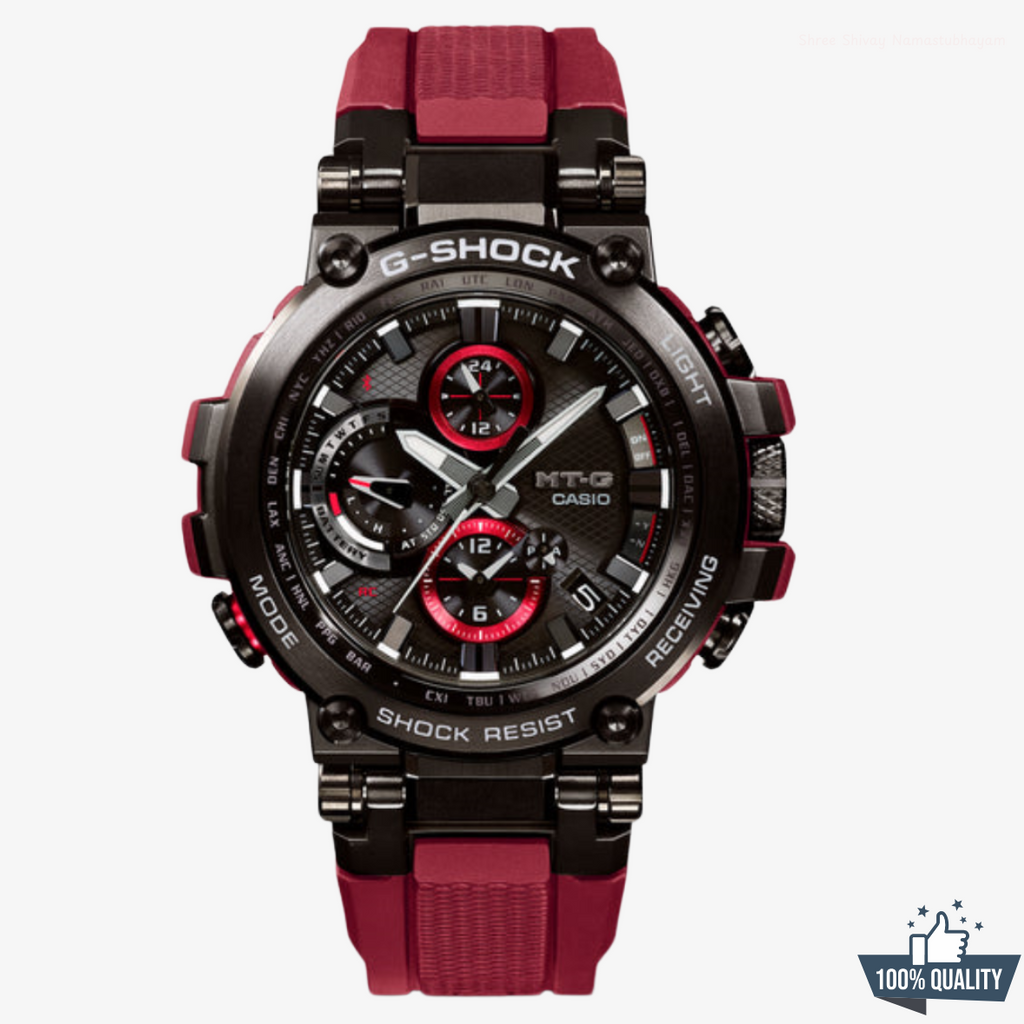 MT-211451 G1 Red Black Dial Watch.
