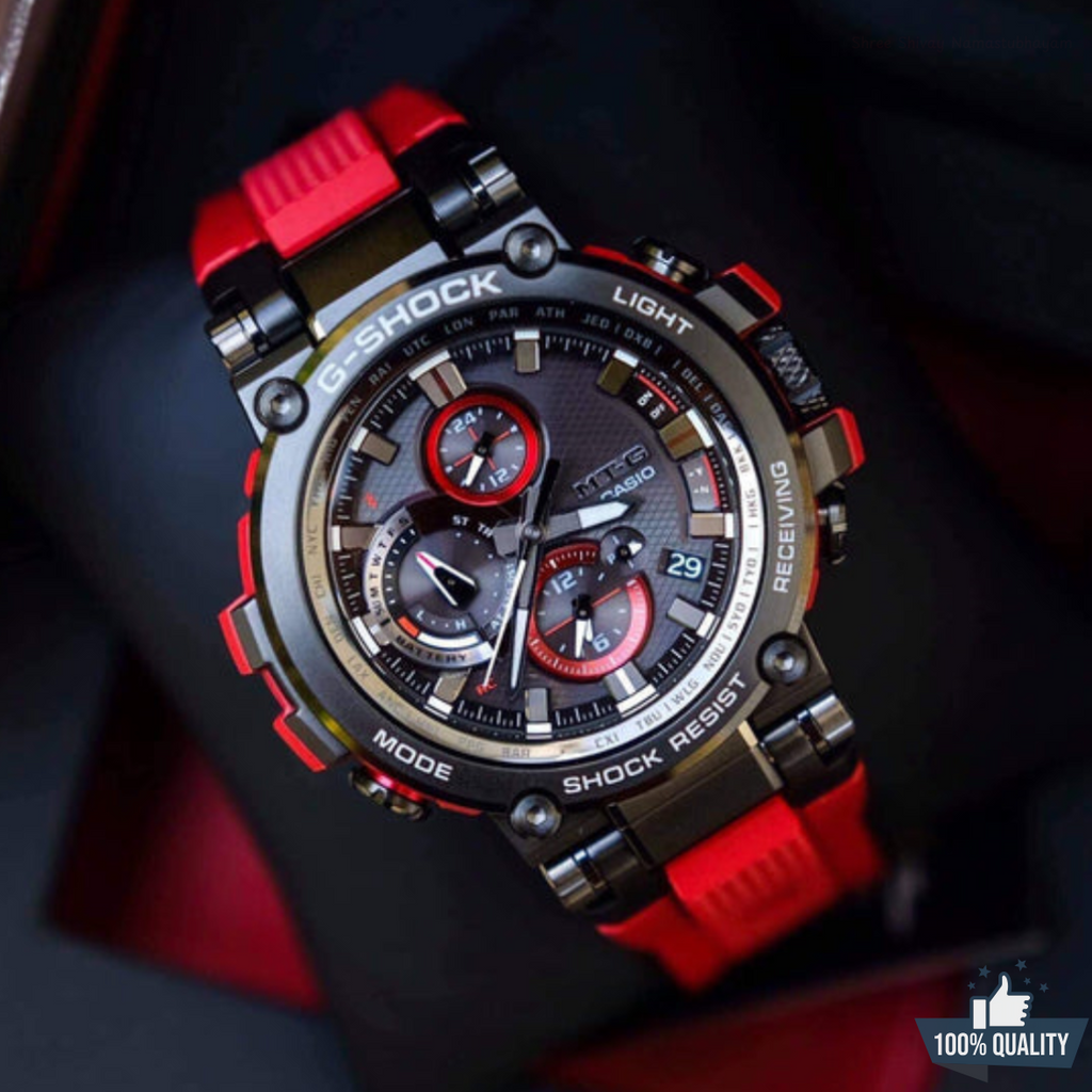 MT-211451 G1 Red Black Dial Watch.