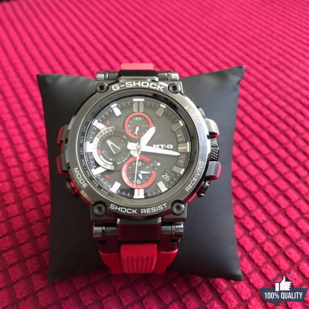 MT-211451 G1 Red Black Dial Watch.