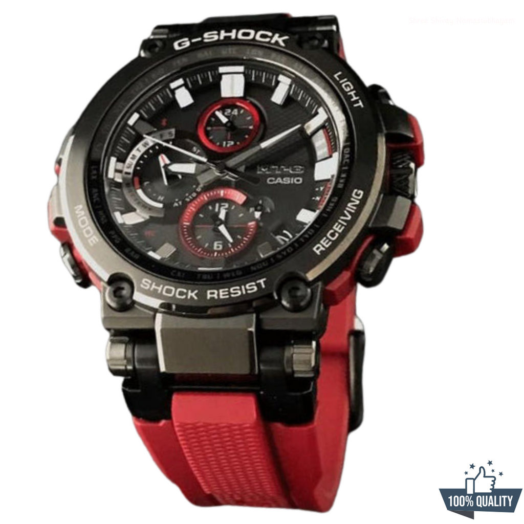 MT-211451 G1 Red Black Dial Watch.