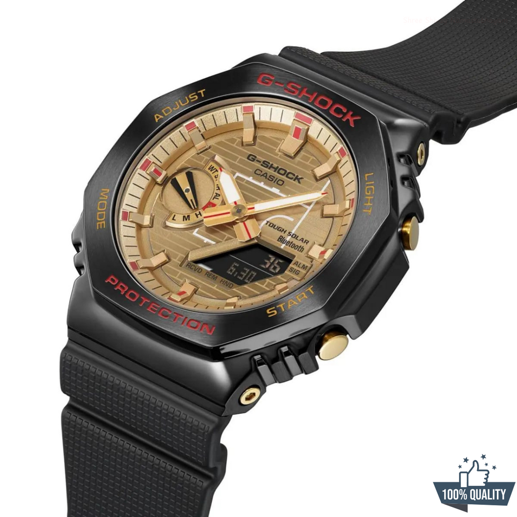 YR-211101 New Black Golden Watch.