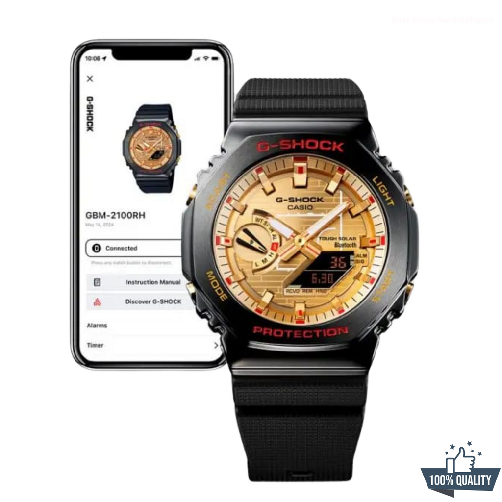 YR-211101 New Black Golden Watch.