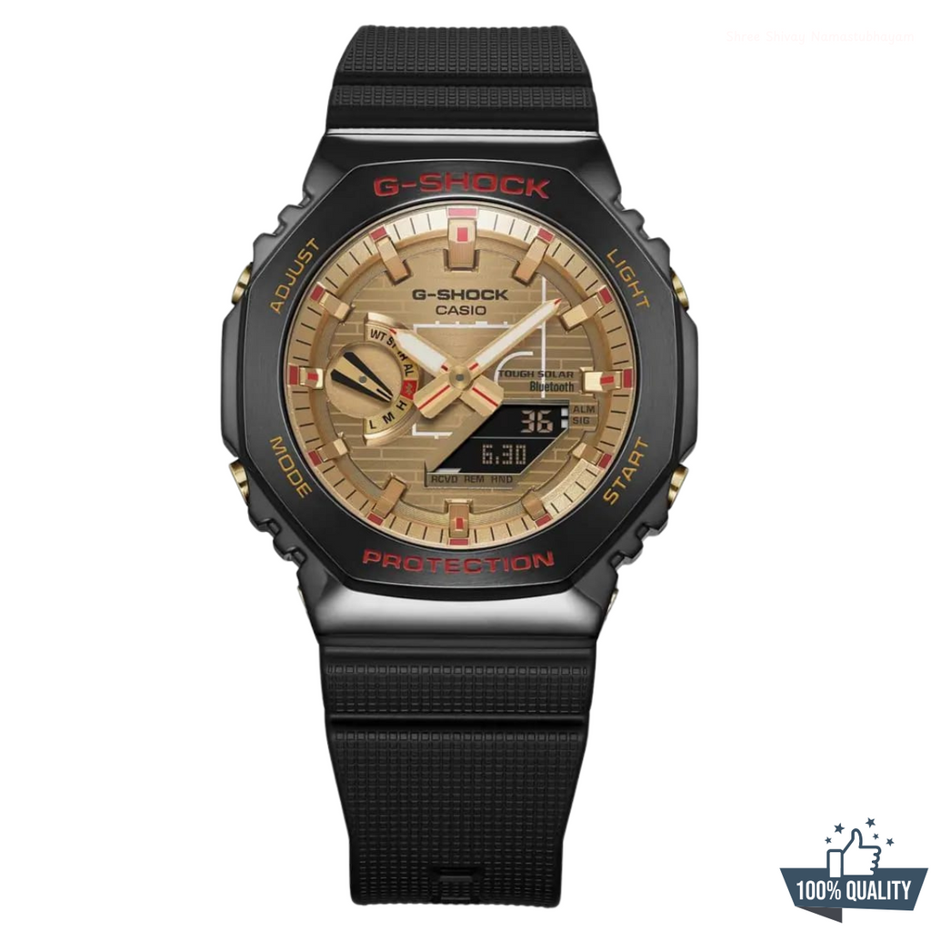 YR-211101 New Black Golden Watch.