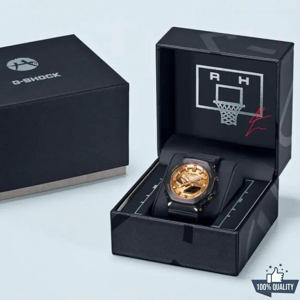 YR-211101 New Black Golden Watch.